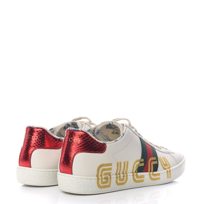 Gucci X SEGA Calfskin Ayers Web Guccy Womens Ace Sneakers 39 White 4 of 9