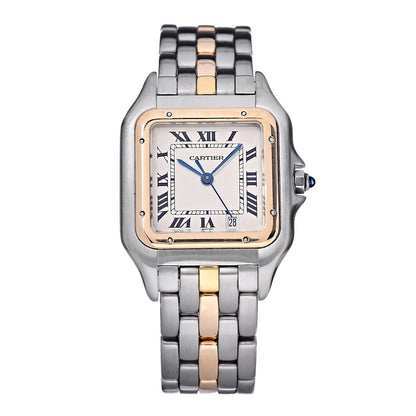 Cartier Stainless Steel 18K Yellow Gold 27mm Panthere Quartz Watch 1 of 6