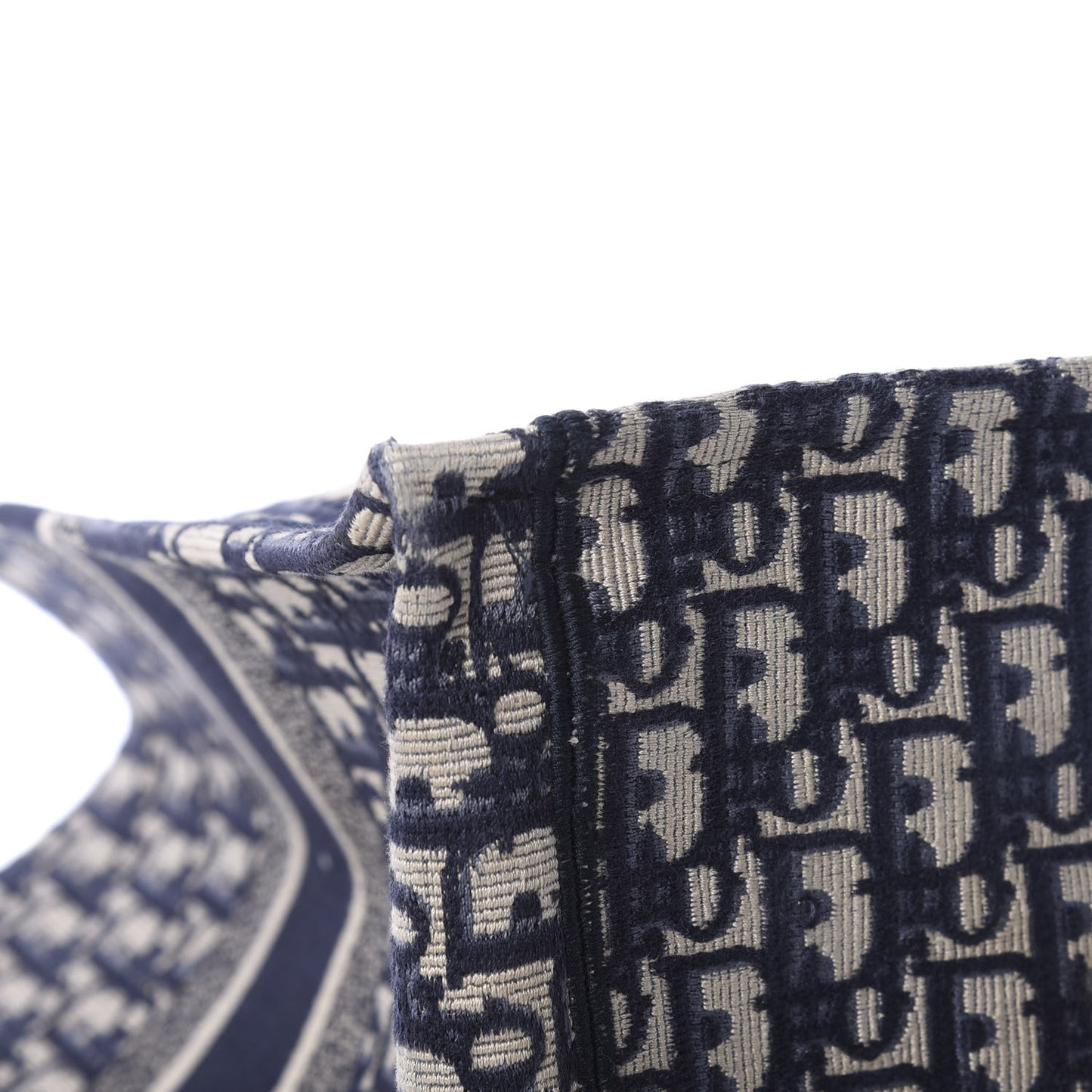 Oblique Book Tote Blue Multicolor