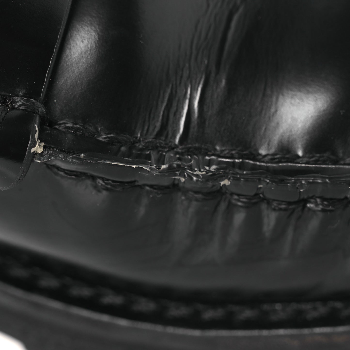 Glazed Calfskin Chunky Le Loafer Penny Slippers 39 Black