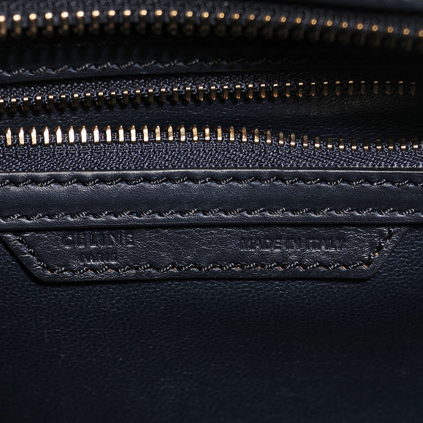 Smooth Calfskin Micro Luggage Navy Blue