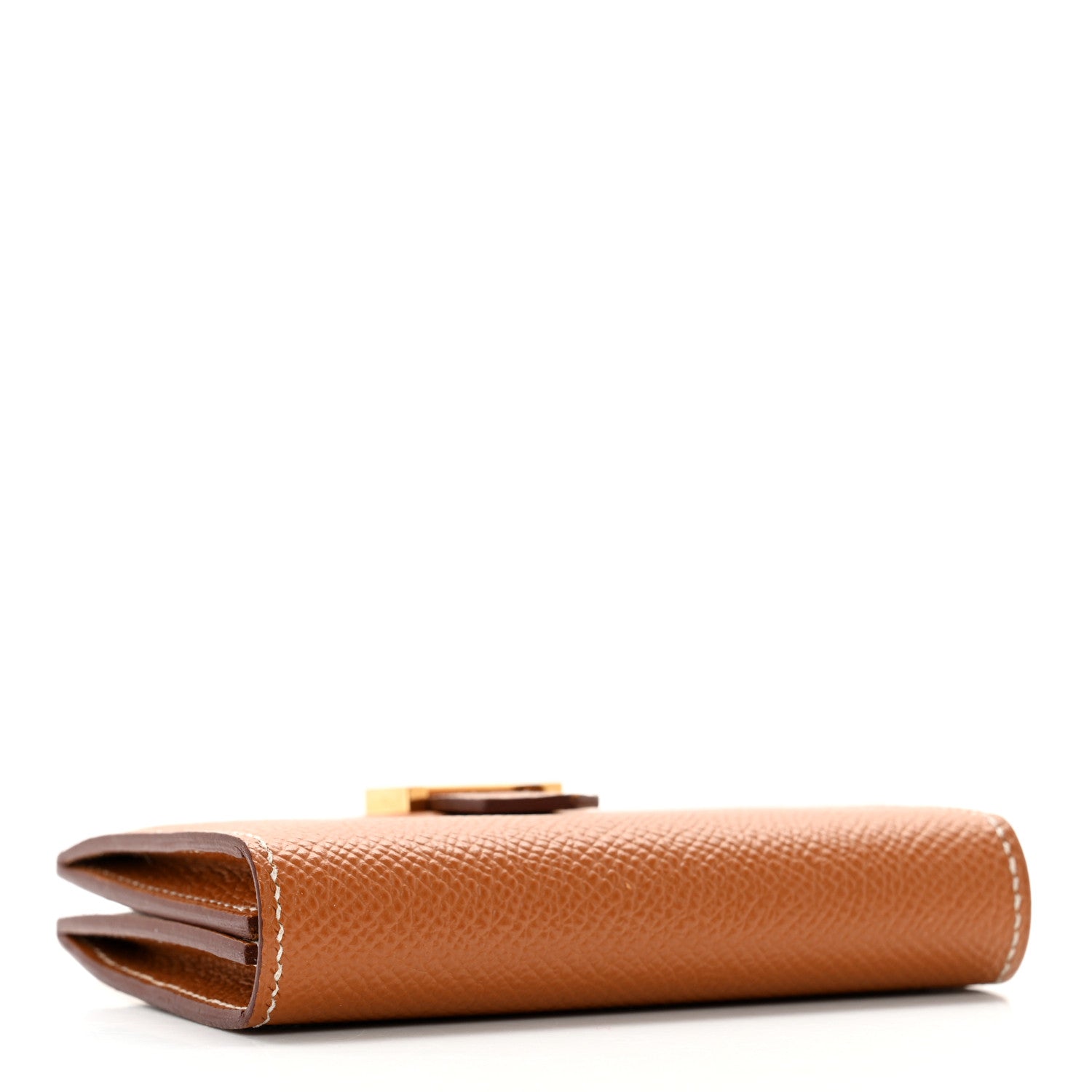 Hermes Epsom Bearn Card Holder Wallet Gold 4 of 11
