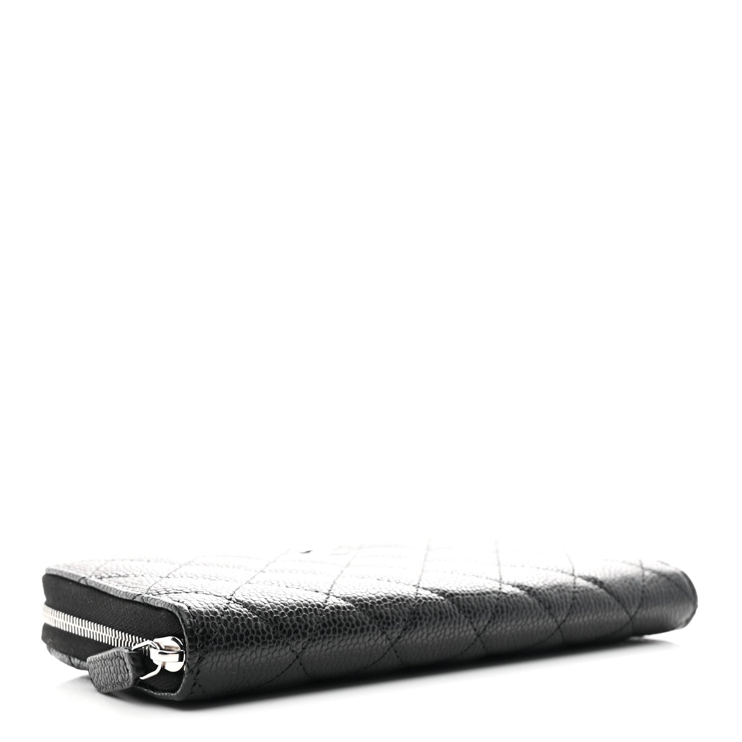 Chanel Caviar Quilted Large Gusset Zip Around Wallet Black 4 of 10