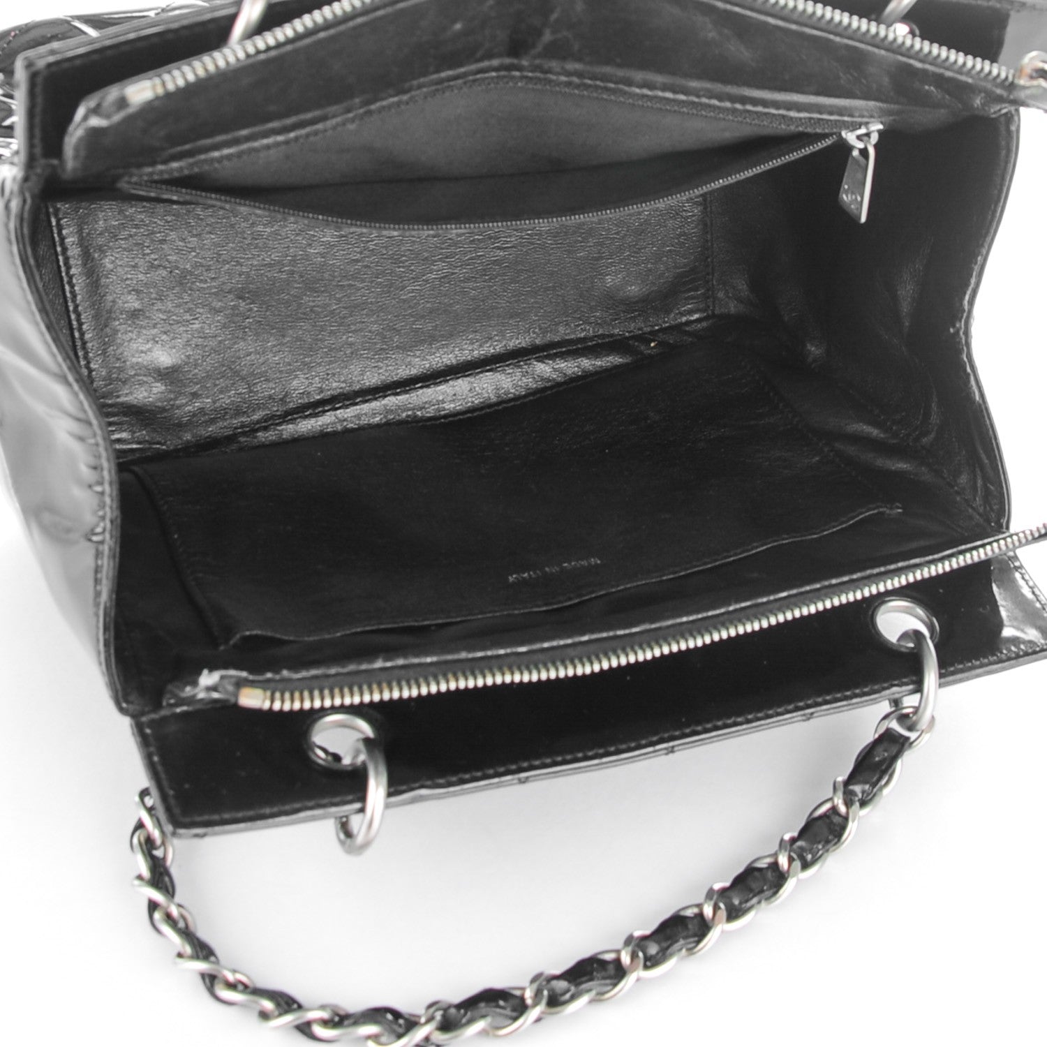Chanel Patent Petit Timeless Shopping Tote PTT Black 5 of 10