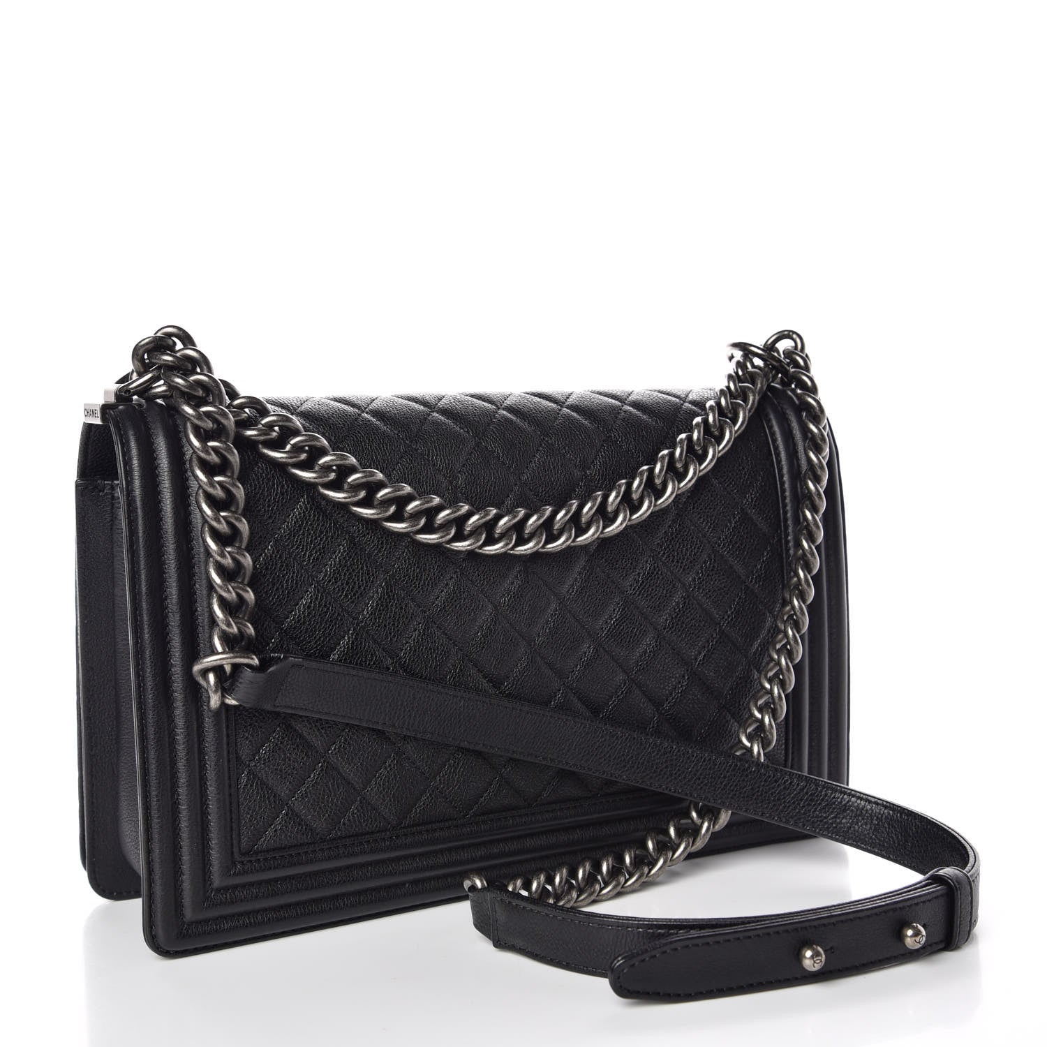 Chanel Calfskin Quilted New Medium Boy Flap Black 3 of 10
