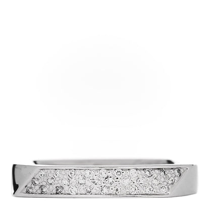 Tiffany 18K White Gold Diamond Frank Gehry Torque Ring 48 4.5 1 of 4