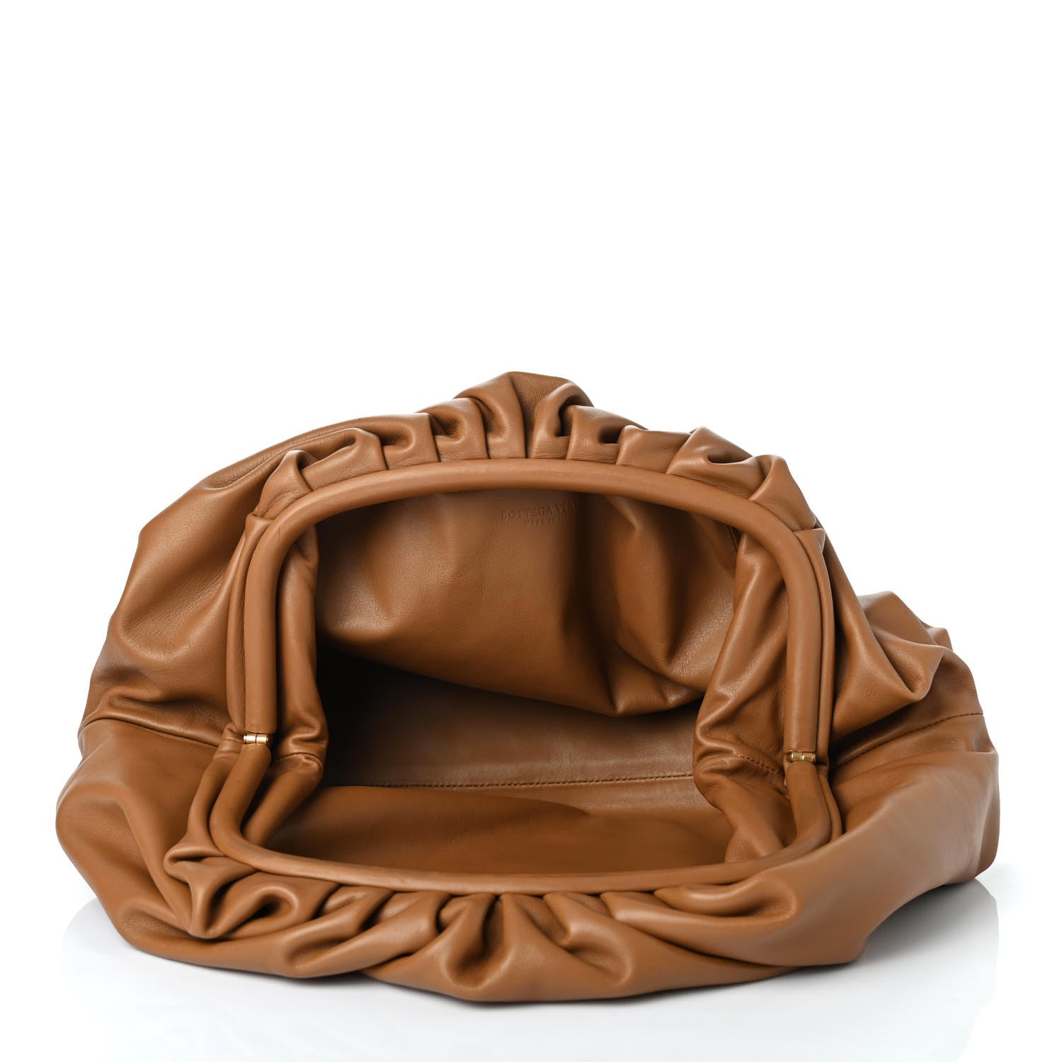 Bottega Veneta Smooth Butter Calf The Pouch Oversized Clutch Cammello 4 of 4