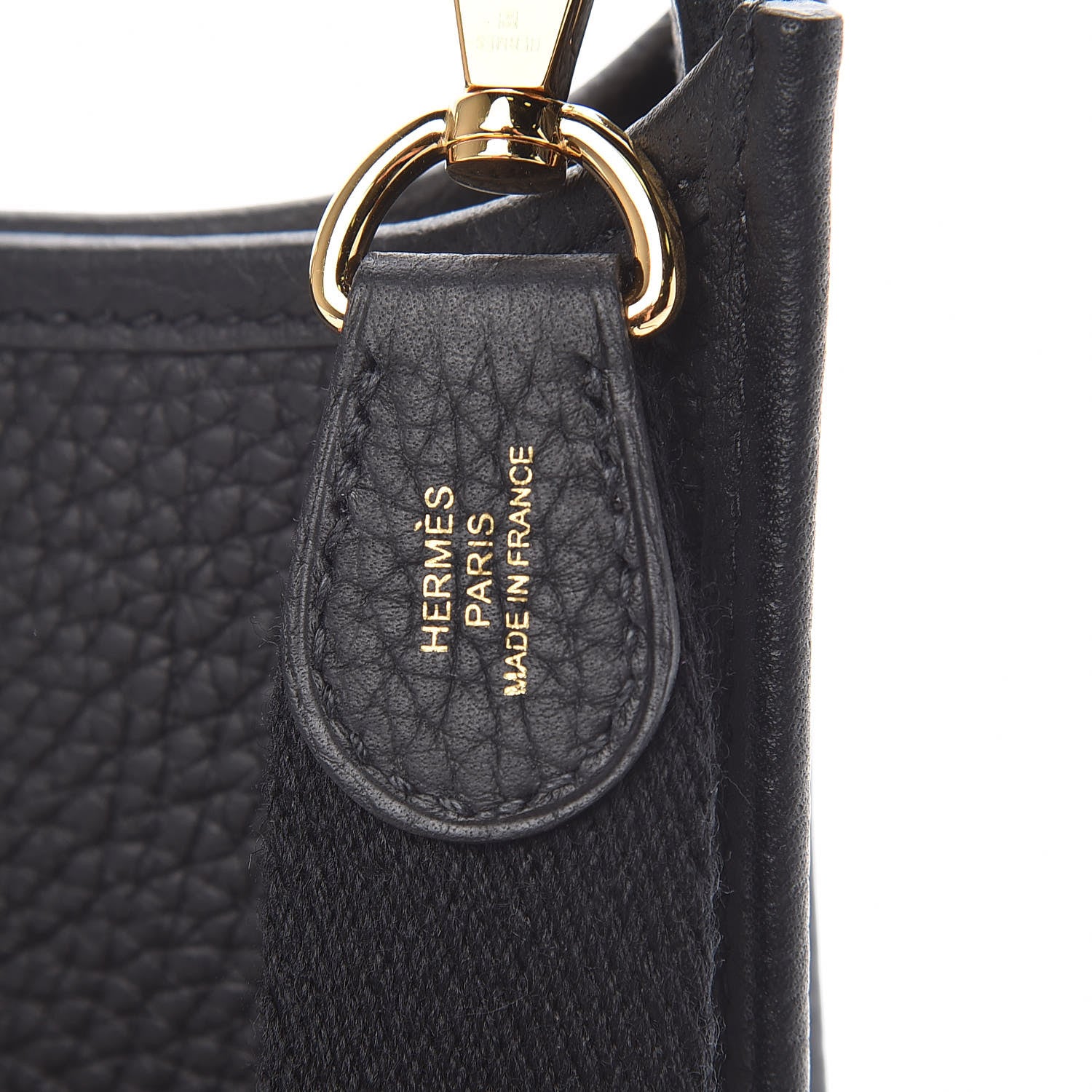Hermes Taurillon Clemence Evelyne TPM Black 8 of 11