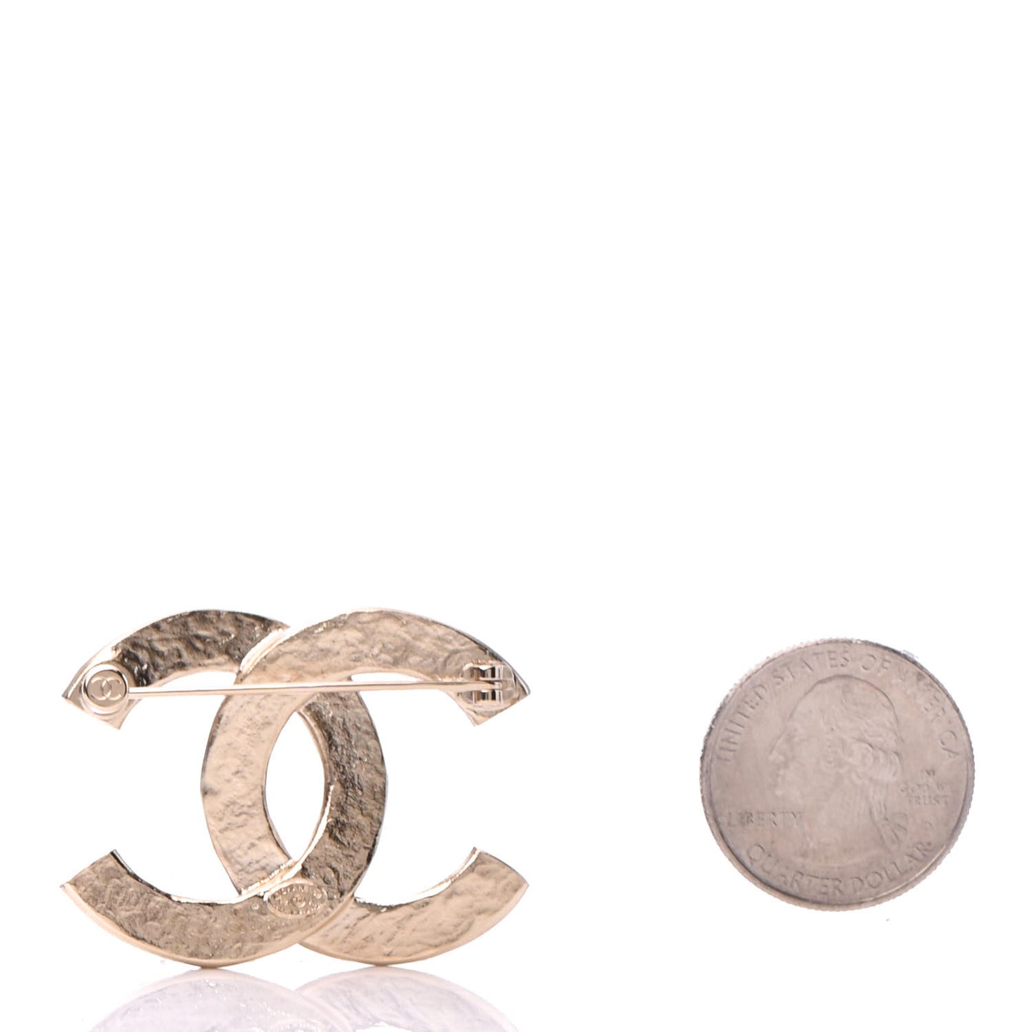 CC Logo Brooch Gold