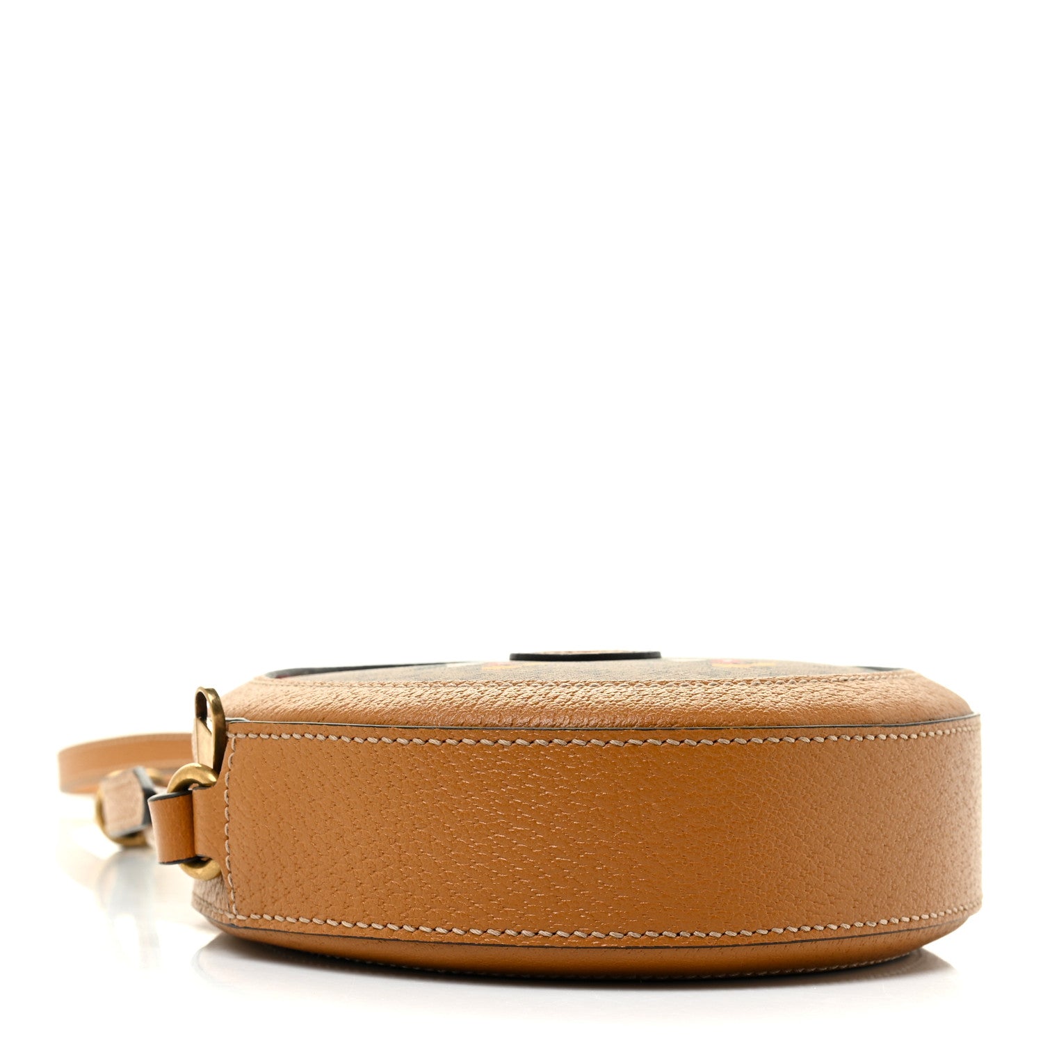Gucci X DISNEY Mini Vintage GG Supreme Monogram Mickey Mouse Round Shoulder Bag Beige Vintage Sun Oil 4 of 10