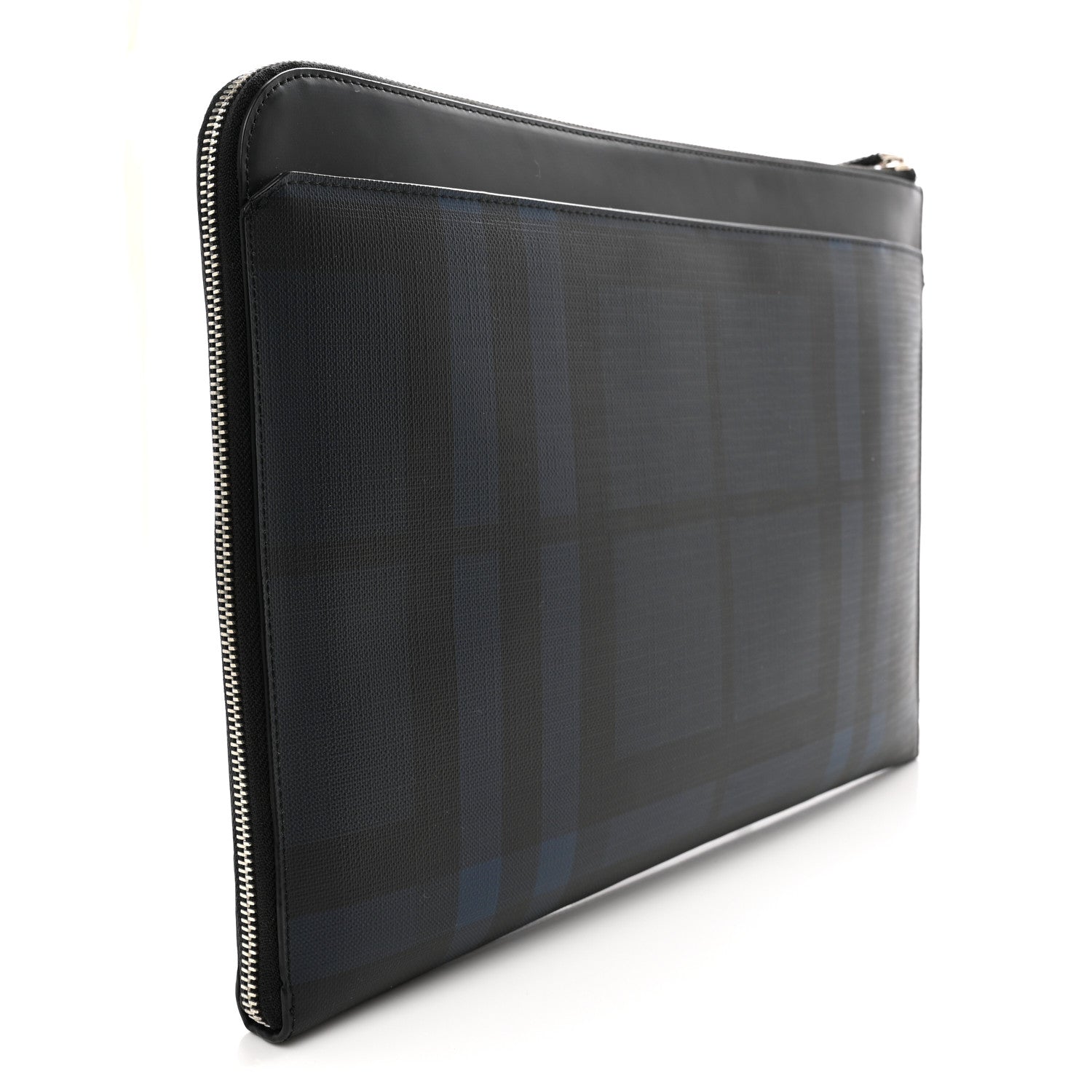 Burberry Grainy Calfskin Document Case Navy Black 3 of 10