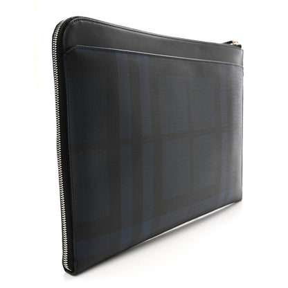 Burberry Grainy Calfskin Document Case Navy Black 3 of 10