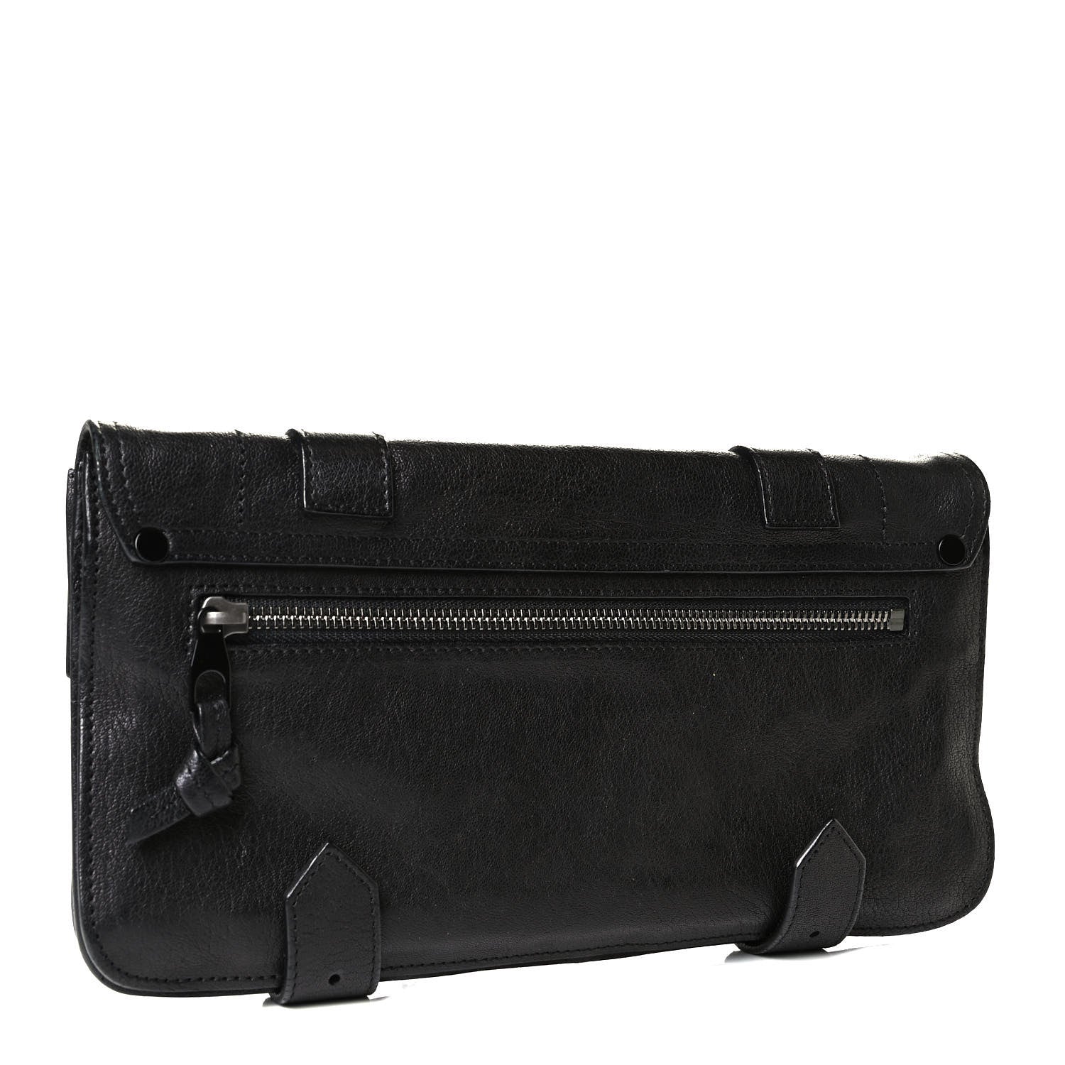 Proenza Schouler Lambskin PS1 Pochette Clutch Black 2 of 7