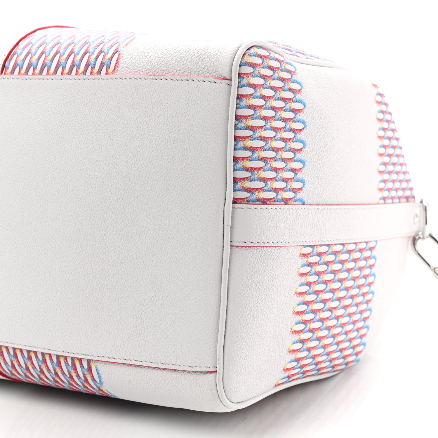 Louis Vuitton Cowhide Damier Spray Keepall Bandouliere 50B White 8 of 8