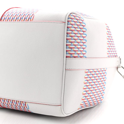 Louis Vuitton Cowhide Damier Spray Keepall Bandouliere 50B White 8 of 8