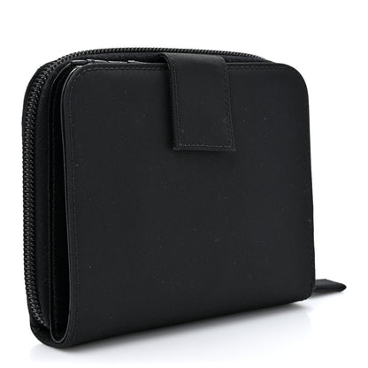 Prada Tessuto Nylon Compact Zip Around Wallet Black 3 of 8