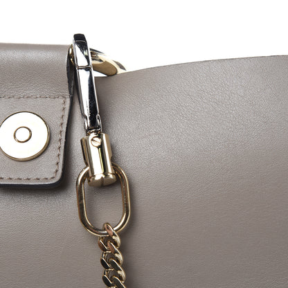 Chloe Suede Calfskin Small Faye Shoulder Bag Motty Grey 13 of 15