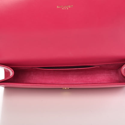 Saint Laurent Calfskin Classic Monogram Clutch Bubblegum 5 of 8