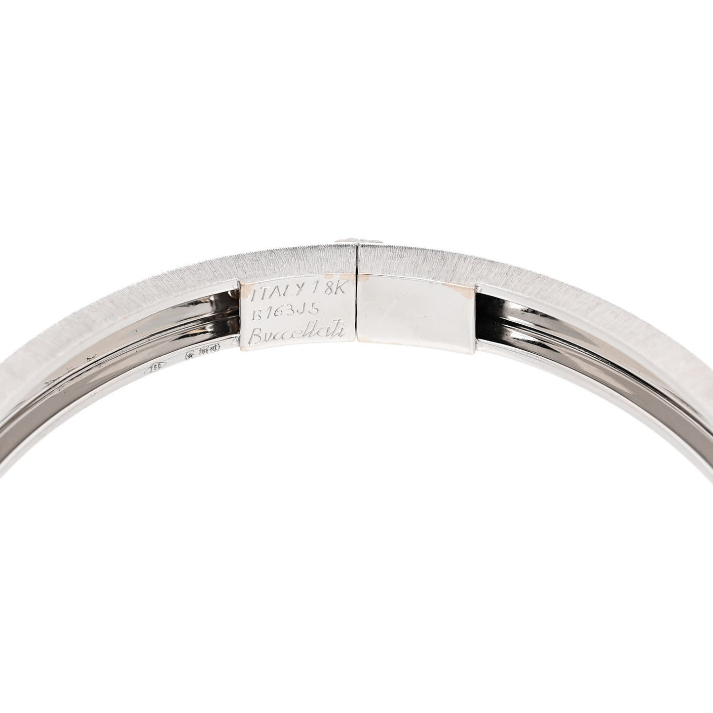18K White Gold 5mm Macri Classica Bangle Bracelet