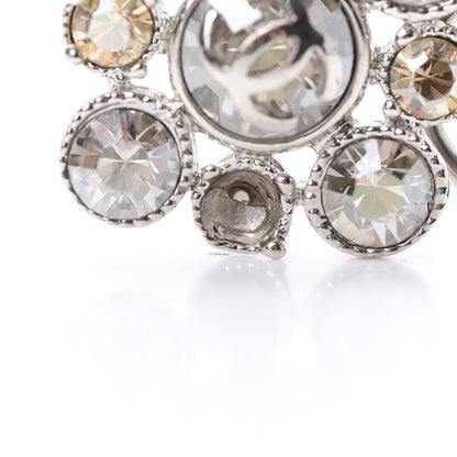 Chanel Crystal CC Dangle Earrings Silver 5 of 6