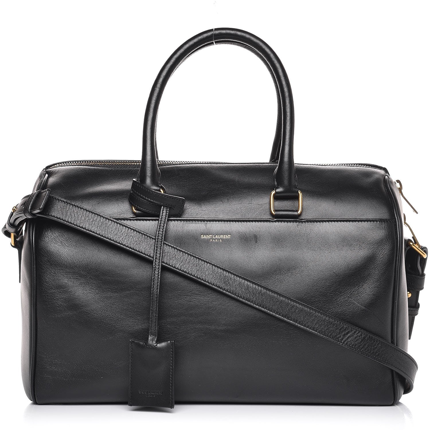 Saint Laurent Calfskin Classic Duffle 6 Black 1 of 16