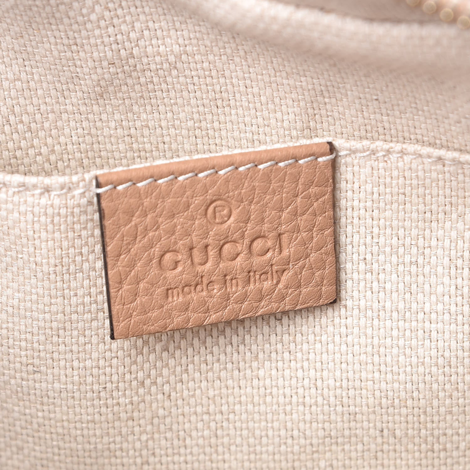 Gucci Pebbled Calfskin Small Soho Disco Bag Rose Beige 5 of 7