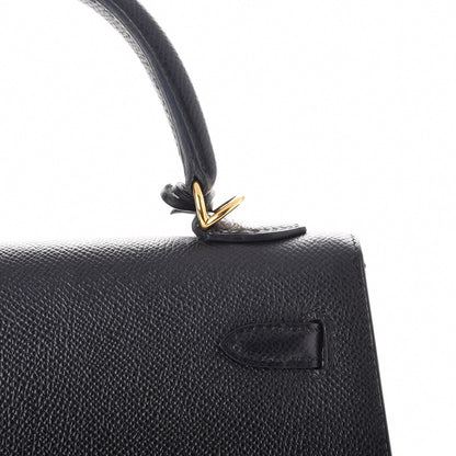 Hermes Epsom Kelly Sellier 25 Black 12 of 41