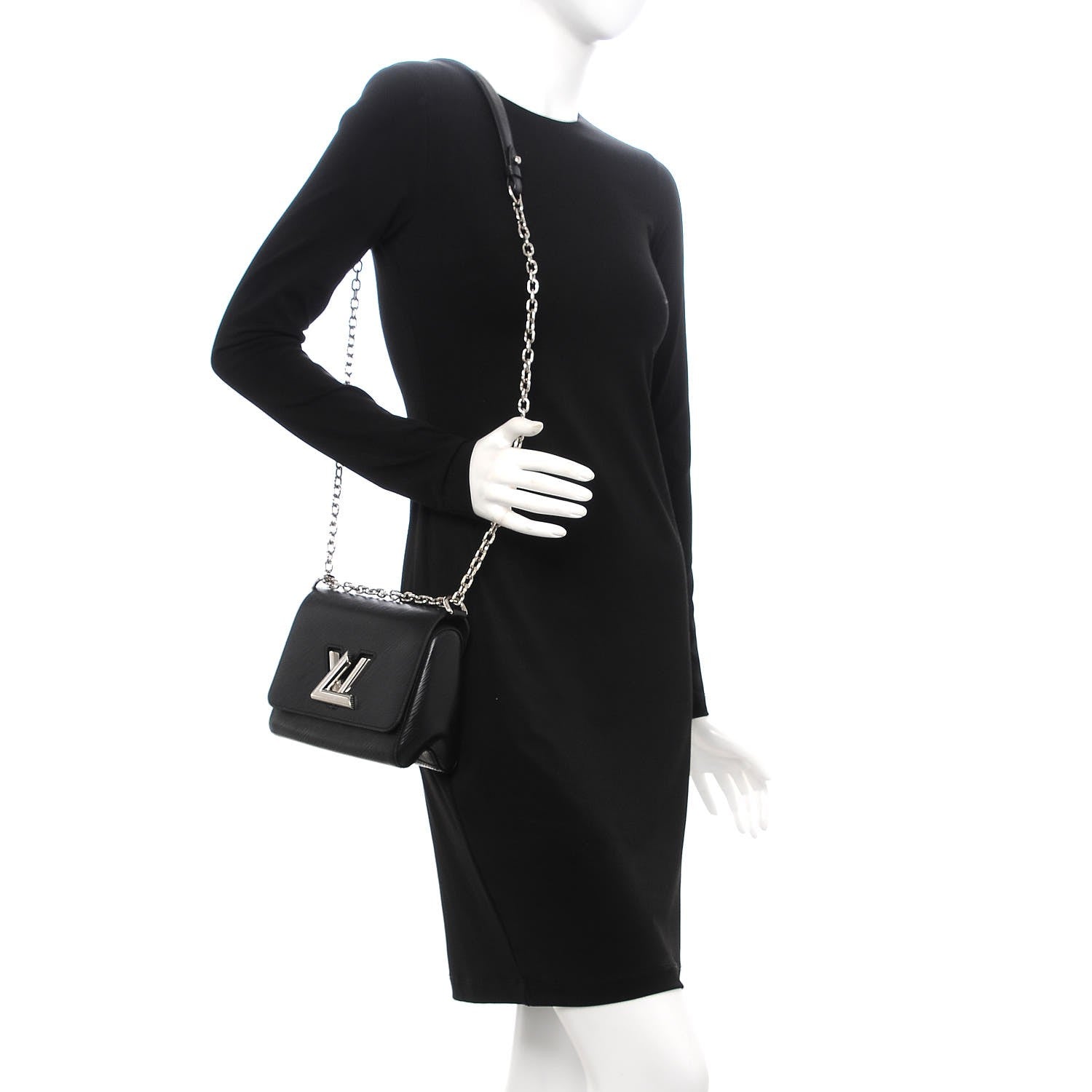 Louis Vuitton Epi Twist Shoulder Bag PM Black 2 of 10