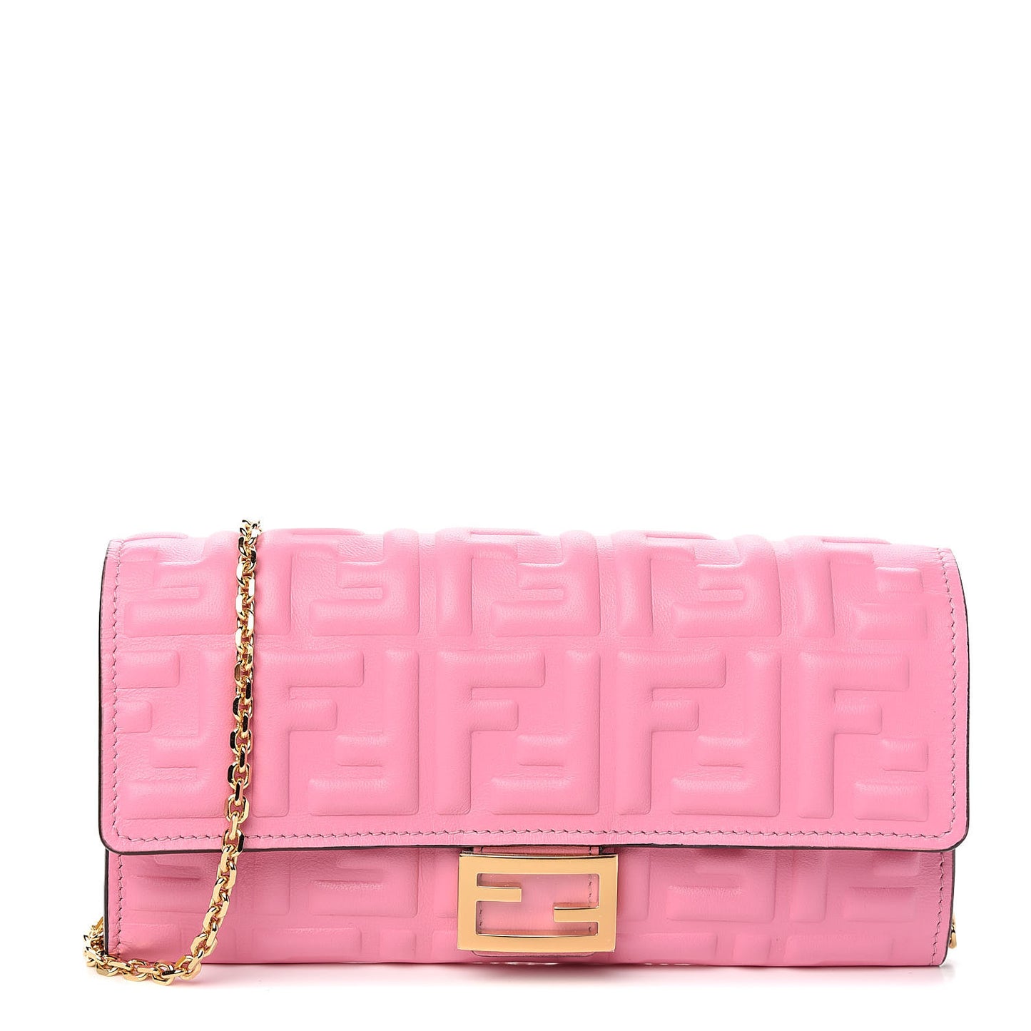 Nappa Matisse FF Embossed Continental Wallet On Chain Lollypop
