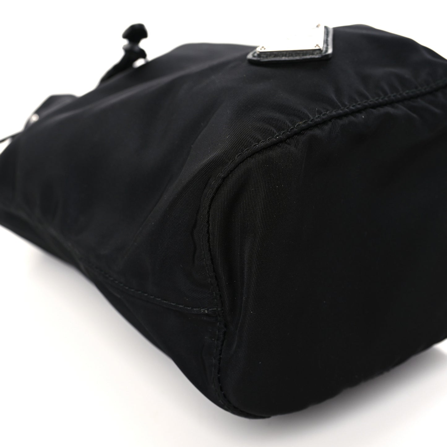 Nylon Vela Drawstring Pouch Black