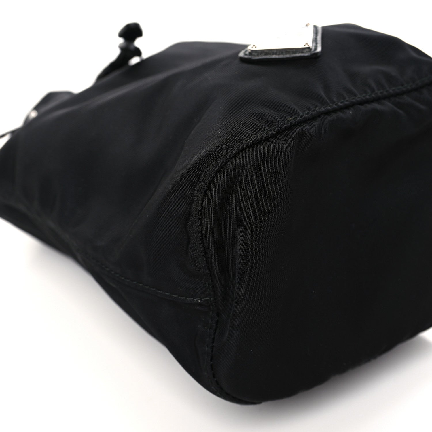 Prada Nylon Vela Drawstring Pouch Black 7 of 8