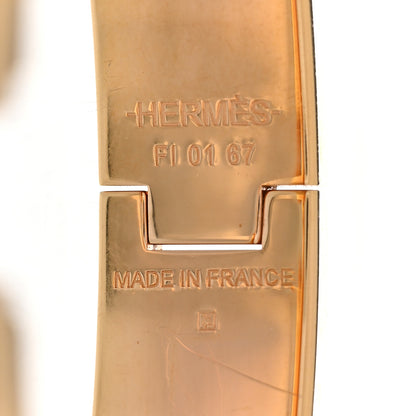 Hermes Enamel Narrow Clic Clac H Bracelet PM Beige Rose 4 of 5