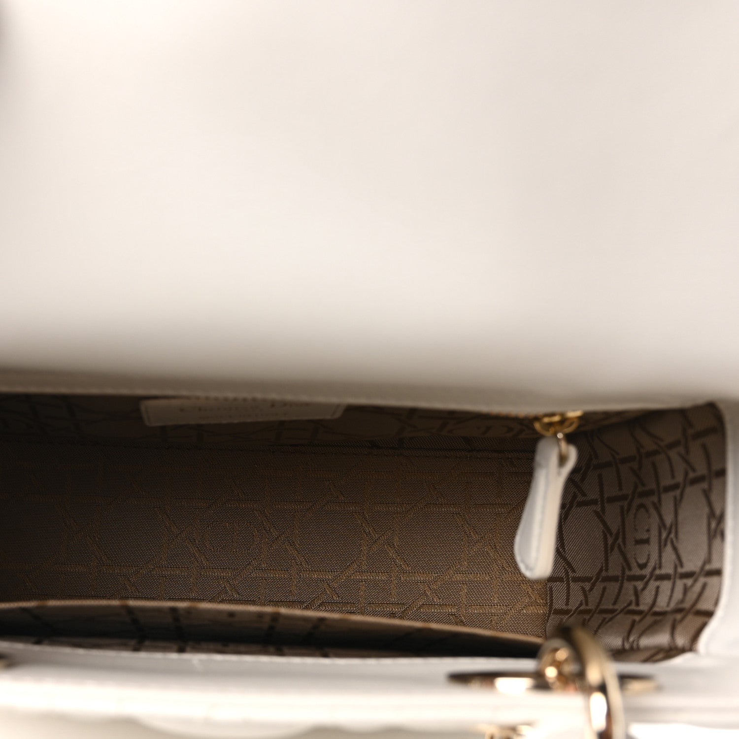 Christian Dior Lambskin Cannage Small My ABCDior Lady Dior White 5 of 10