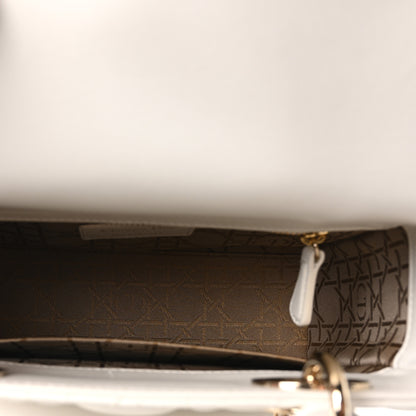 Christian Dior Lambskin Cannage Small My ABCDior Lady Dior White 5 of 10