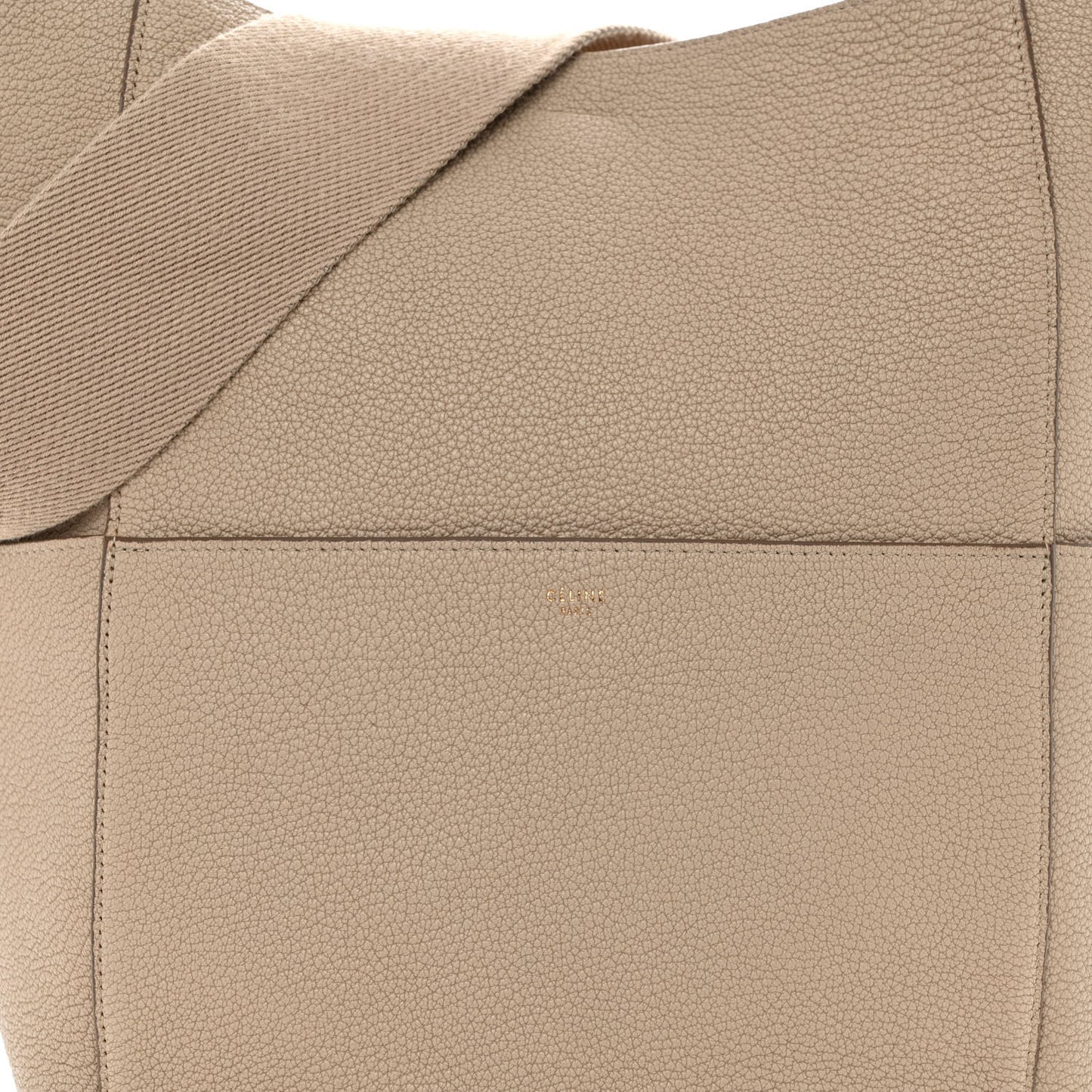 Goatskin Sangle Bucket Bag Dune