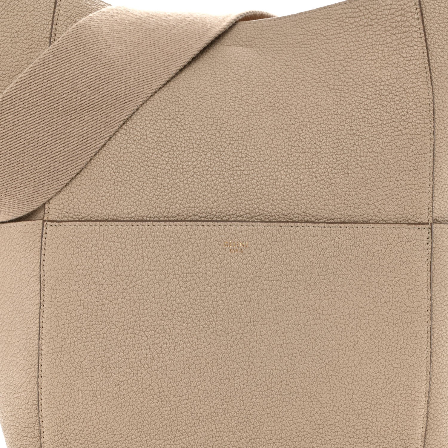 Celine Goatskin Sangle Bucket Bag Dune 7 of 12