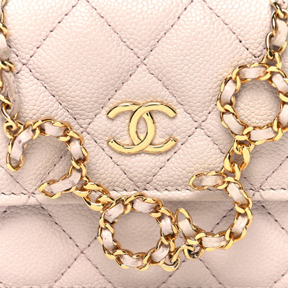 Chanel Caviar Quilted Miss Coco Clutch With Chain Light Purple 9 of 12