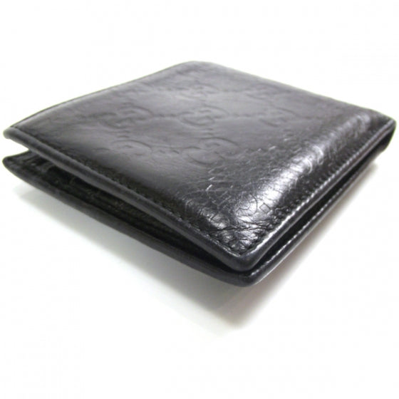 Gucci Guccissima Crest Bi-Fold Wallet Black 5 of 9
