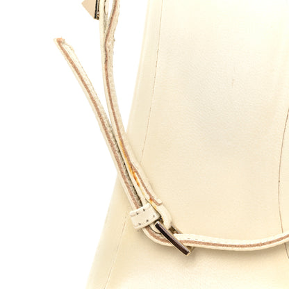 Valentino Garavani Calfskin Strappy Ankle Strap Sandals 39 White 6 of 11