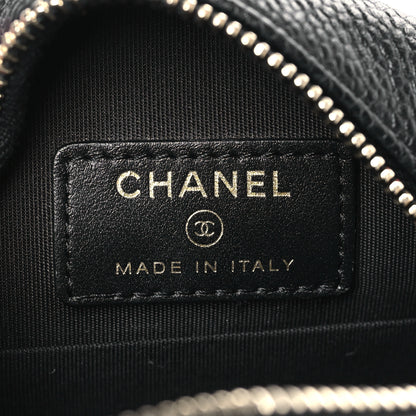 Chanel Caviar Quilted Round Filigree Crossbody Black 6 of 9