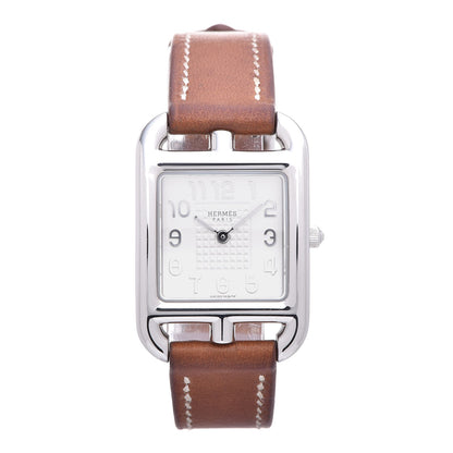 Hermes Stainless Steel Barenia 23mm Cape Cod Quartz Watch Fauve 1 of 12