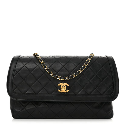 Chanel Lambskin Quilted Medium Single Flap Black 1 of 19