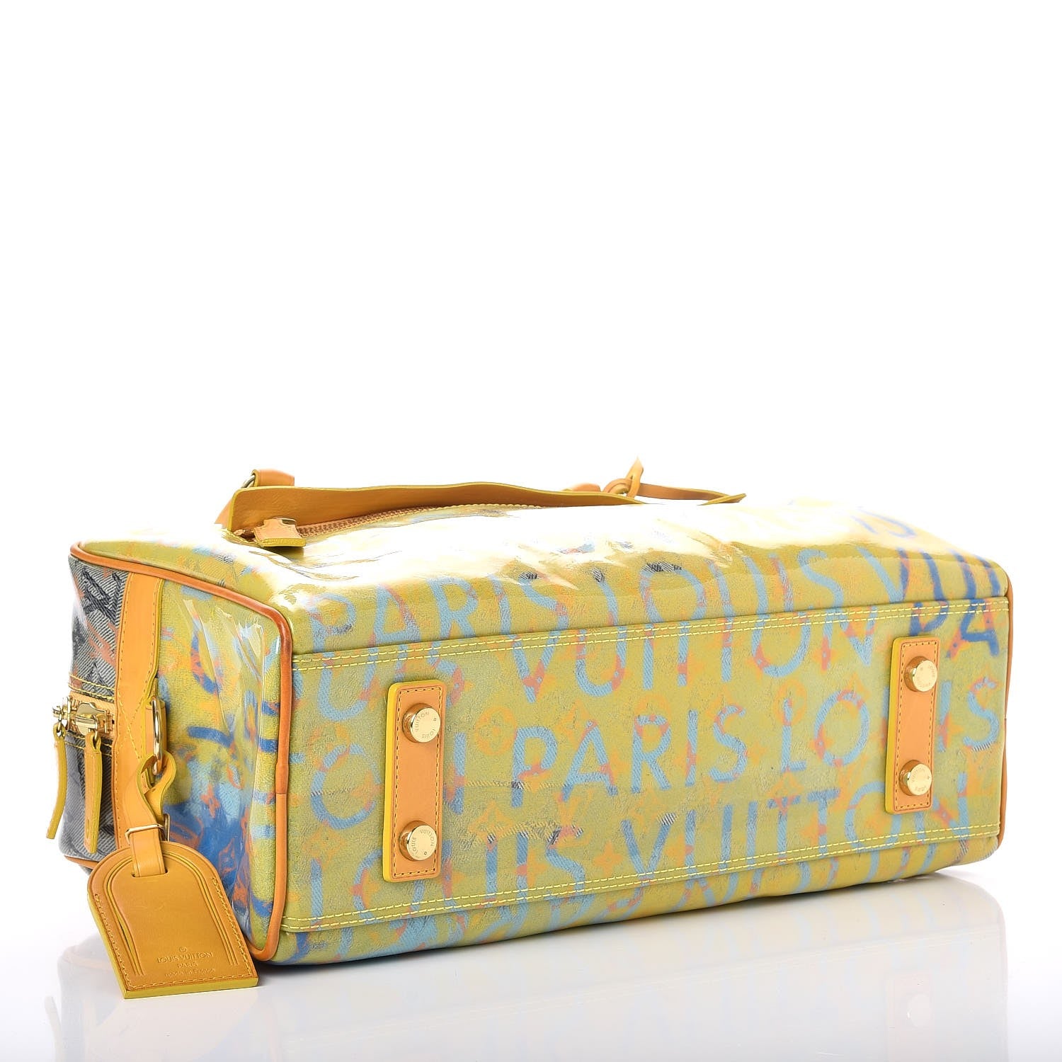 Louis Vuitton Monogram Pulp Defile Weekender PM Yellow 4 of 7