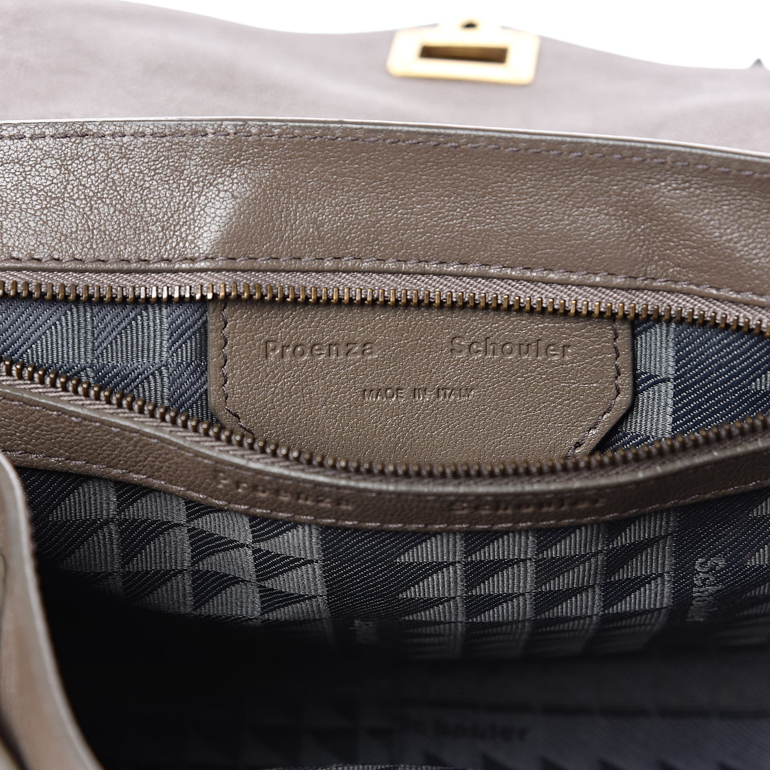 Proenza Schouler Lambskin Tiny PS1 Satchel Smoke 7 of 14
