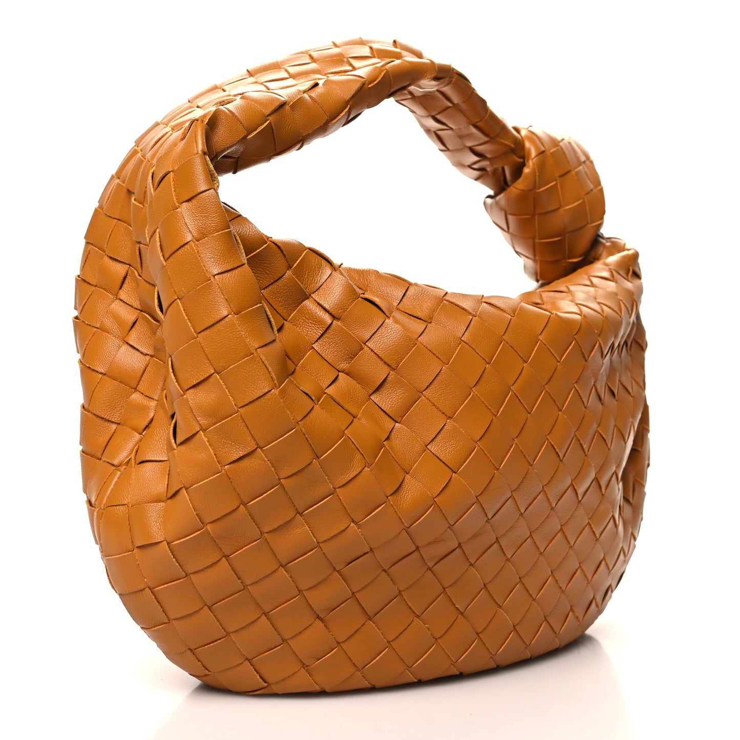 Nappa Intrecciato Teen Jodie Hobo Caramel