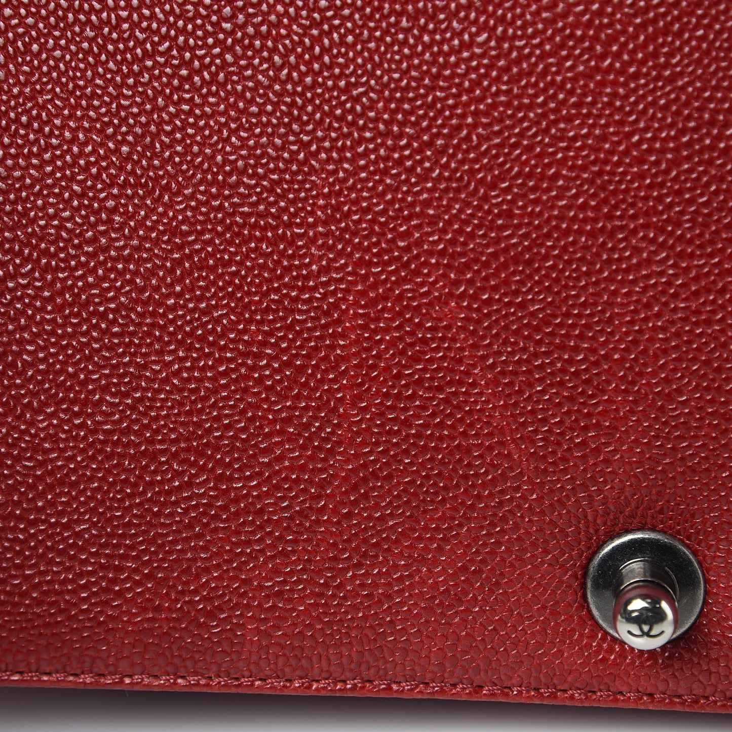 Caviar Quilted New Medium Boy Flap Dark Red