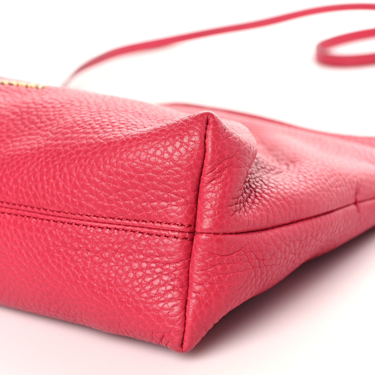 London Grainy Calfskin Small Leah Pink Azalea