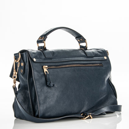 Proenza Schouler Lambskin Medium PS1 Satchel Marine 3 of 7
