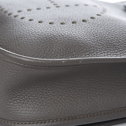 Hermes Taurillon Clemence Evelyne III PM Etain 10 of 11