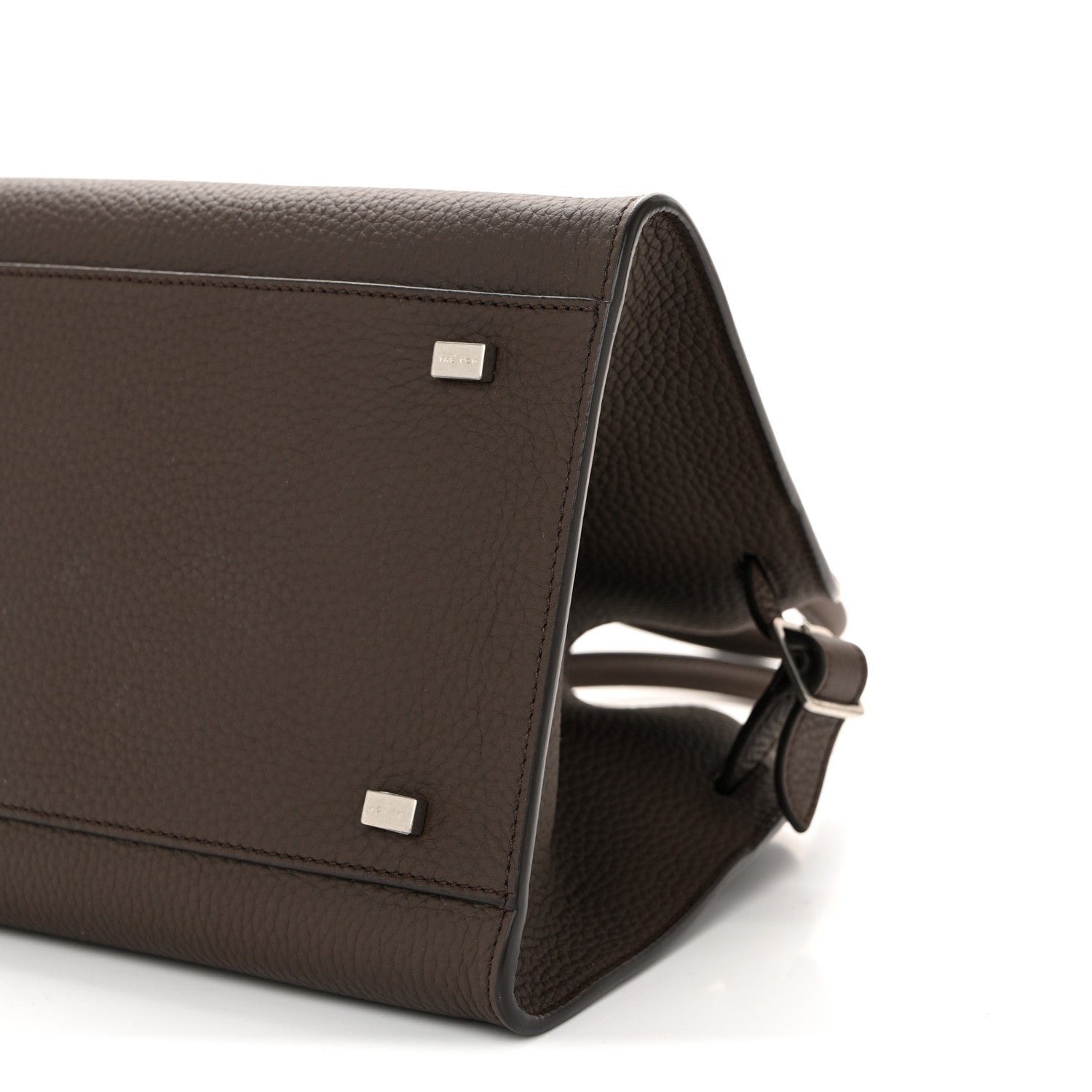 The Row Grained Calfskin Soft Margaux 10 Bag Deep Brown 9 of 10